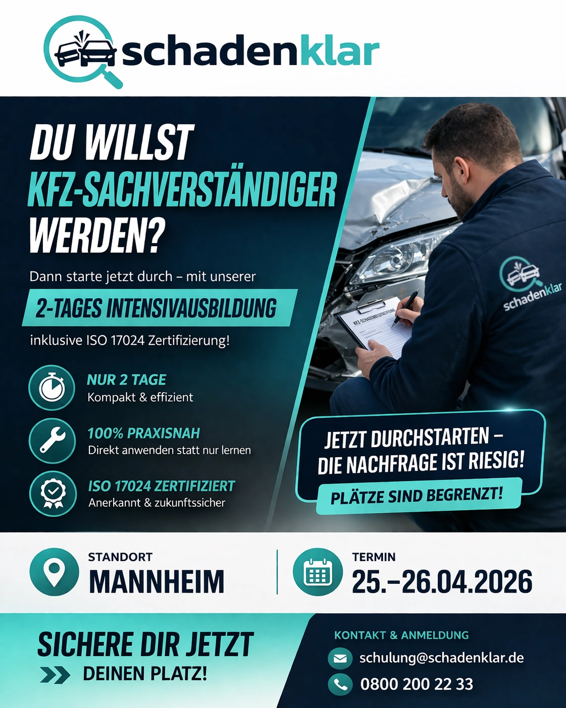 25. - 26.04.2026 2-Tages Intensivausbildung